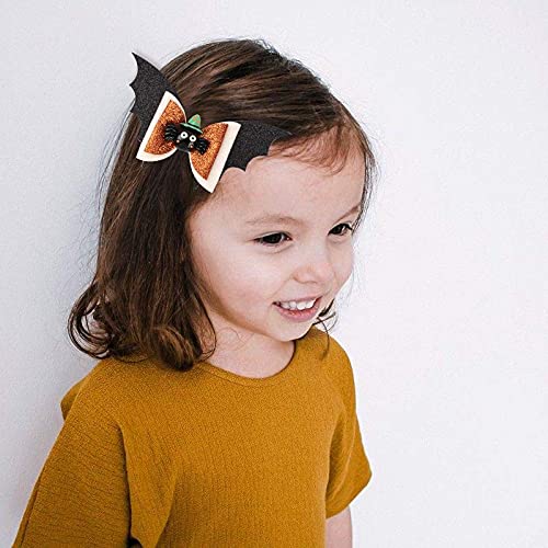 Love Sweety Baby Rose Halloween Headband Infant Pumpkin Hairband Bow Hair Clips (1Pc Bat Spider)