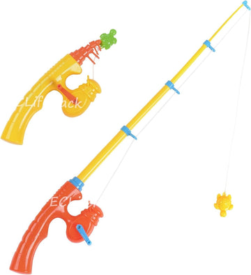 CozyBomB Magnetic Fishing Toy Pole 2 Pack for Replacement - No Fishes are Included - Bathtime Carnival Toddler Education Teachin