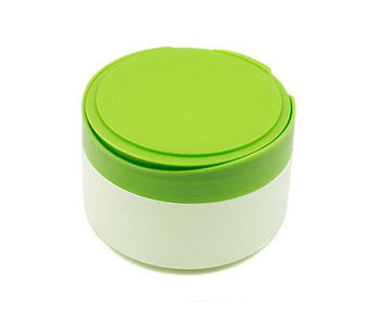 Green Plastic Empty Portable Baby Skin Care After-Bath Powder Puff Talcum Powder Case Container Dispensor Make-Up Loose Powder B