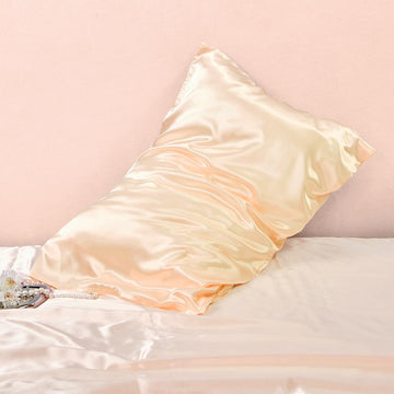 Toddler Pillowcase 14 X 20 2 Pack Satin Travel Size Pillow Cases Breathable Silky Soft Small Pillow Cases Flesh Color 14X20 Pill