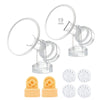 Maymom Brand 19 Mm 2Xone-Piece Small Breastshield W/Valve And Membrane Compatible With Medela Breast Pumps; Extra Small Shield