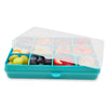 Melii Snackle Box - 12-Compartment Divided Snack Container, Bpa-Free Food Storage, Removable Dividers, Perfect For Kids Snacks,