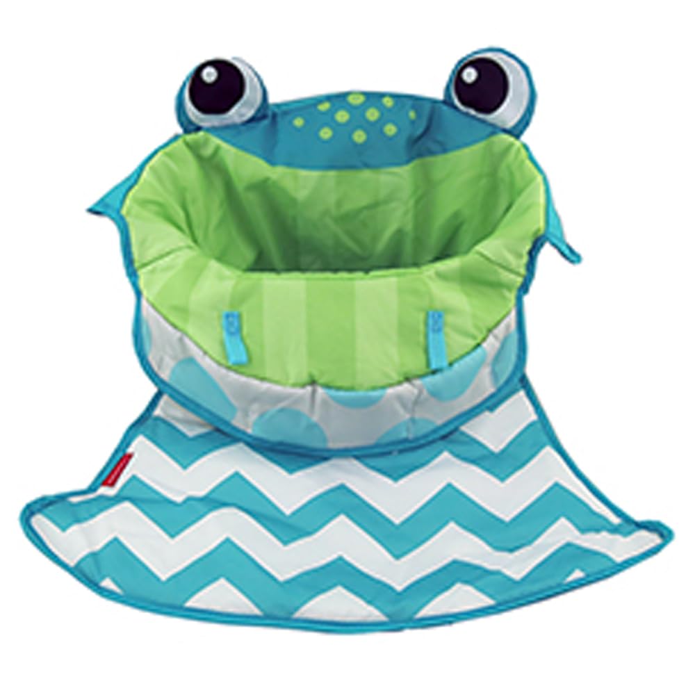 Mattel Replacement Part for Fisher-Price Sit-Me-Up Baby Floor Seat - FWY43 ~ Replacement Seat Cushion/Pad ~ Green and White Frog