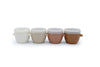 Melii Snap & Go Baby Food Storage Containers With Lids, Snack Containers, Freezer Safe, 4 Oz - 4 Pack, Neutrals