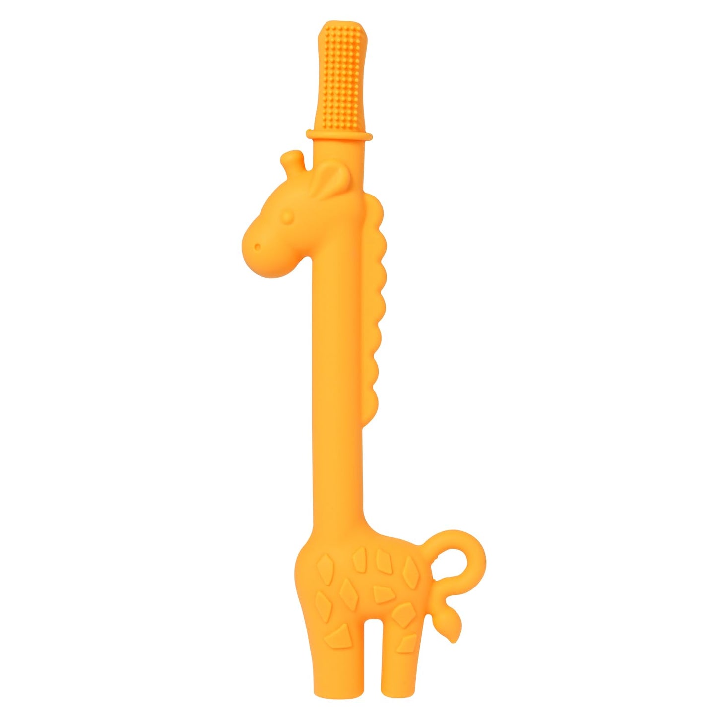 Chelpopo Giraffe Hollow Teether Tube, Teething Toys for Babies 0-6 Months, Silicone Teethers for Babies 6-12 Months, Sensory Toy