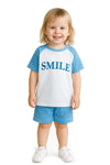 Bold N Elegant Kids Colorblock Half Sleeve Polyester TShirt Shorts Summer Clothing Set For Infant Toddler Baby Boy Girl (23 Ye