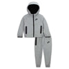 Nike Sportswear Tech Fleece Full-Zip Set Baby 2-Piece Hoodie Set (66L050-042, Dark Grey Heather) Size 18M