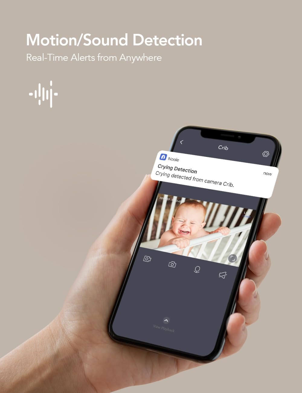 Nooie Baby Monitor, Dog Camera With Phone App, 2K Cat Camera, 360 Wifi Indoor Camera For Home Security, Ai Motion Tracking, Two-