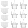 6Pcs Duckbill Valves And 4Pcs Silicone Diaphragm Compatible With Zomee Z1/Z2/Babybuddha/Ncvi 8782/8780/Motif Twist Breast Pump R