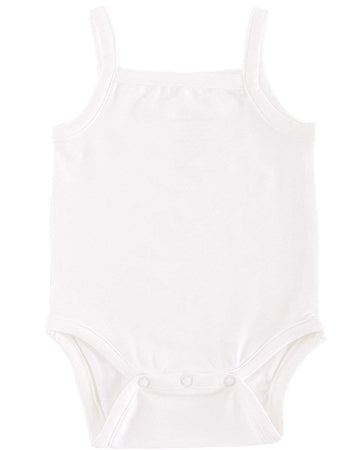 One Small Child Camisole 3 Month Bodysuit In Natural Bamboo Viscose Fiber -3 Pack