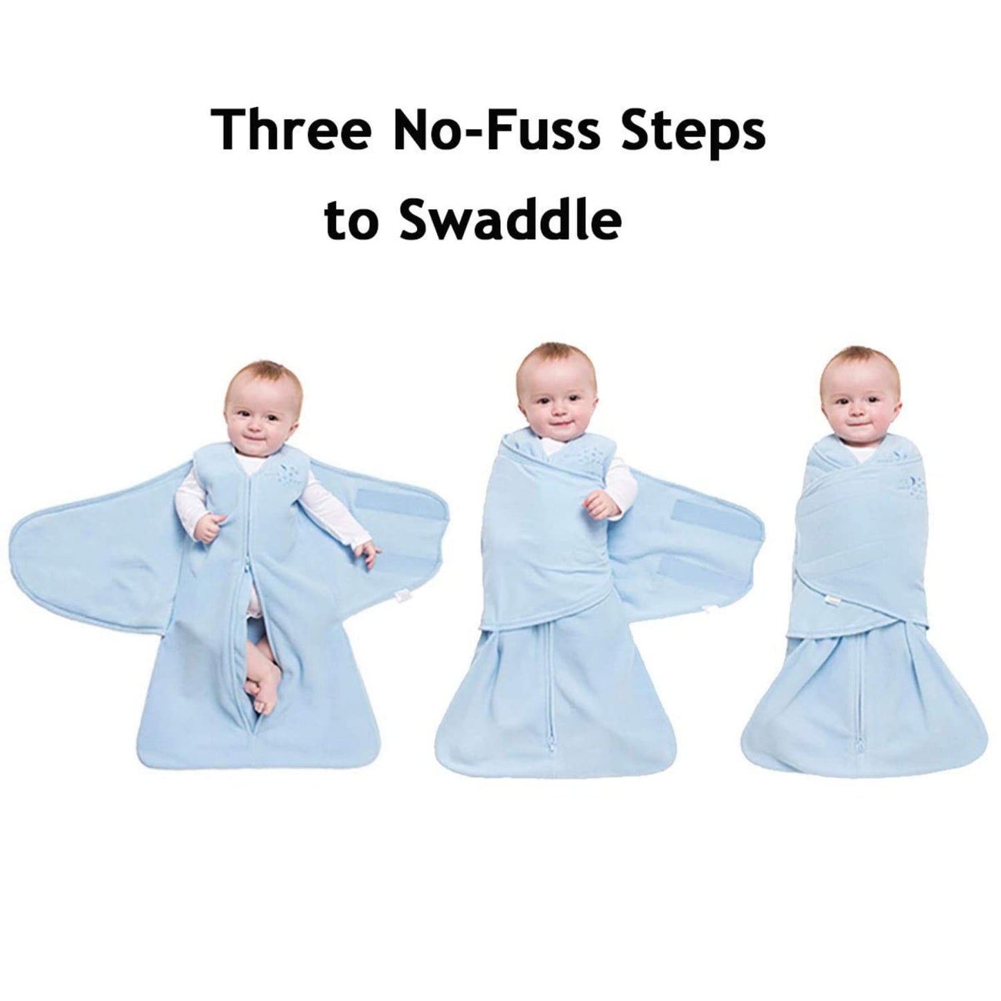 HALO Micro-Fleece Sleepsack Swaddle, 3-Way Adjustable Wearable Blanket, TOG 3.0, Soft Pink, Small, 3-6 Months
