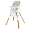TruBliss Turn-A-Tot High Chair for Babies and Toddlers, 2 in 1 Wooden Portable Baby Feeder or Adjustable Childs Seat with 360 D