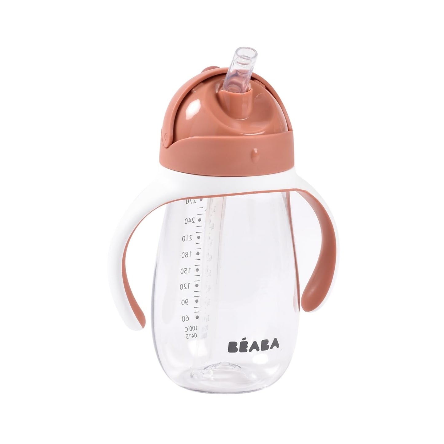 Beaba 2-In-1 Baby Sipper Water Bottle, Anti Spill Sippy Cup With Soft Silicone Straw For Toddlers, Kids, 100% Waterproof, Easy T