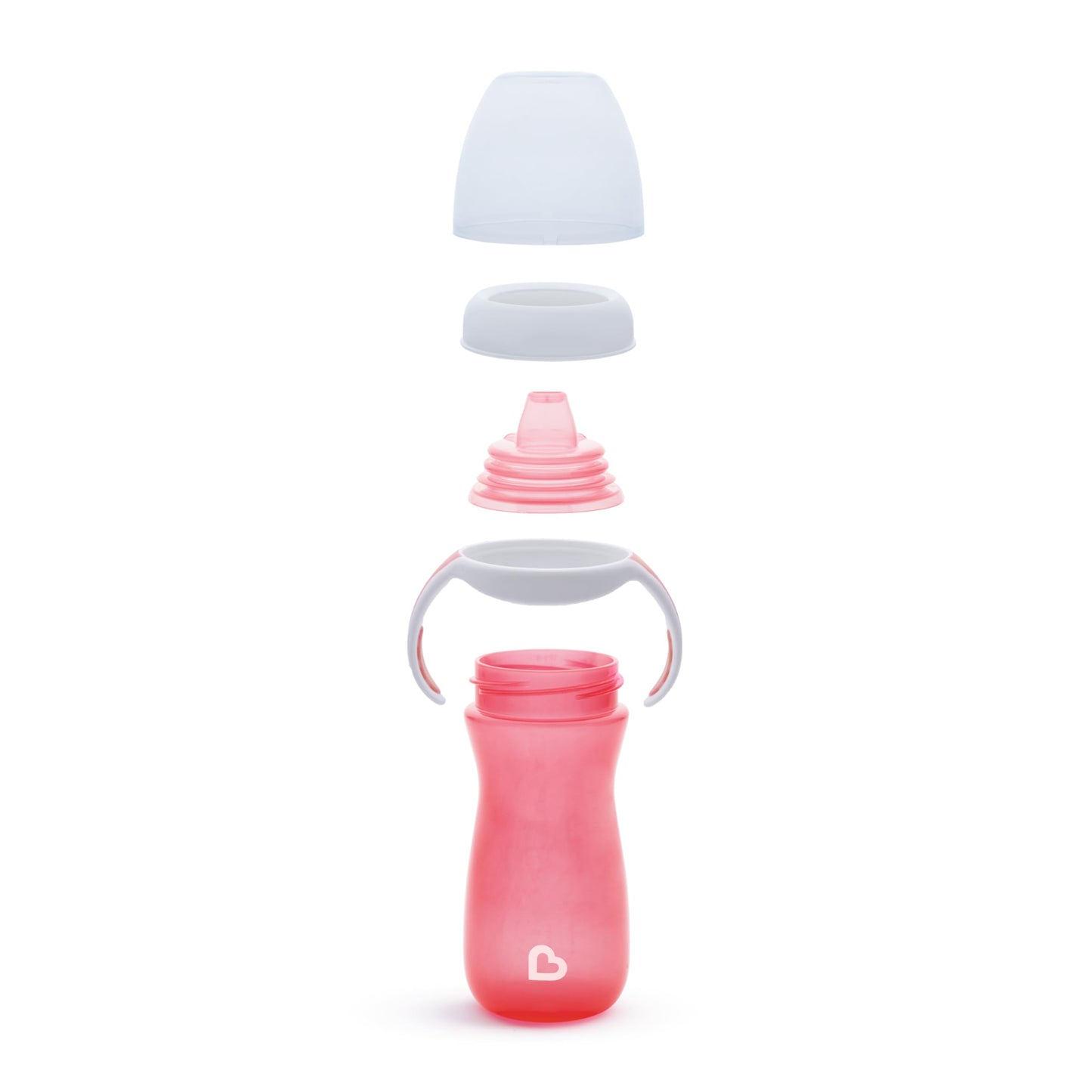 Munchkin Gentle Transition Sippy Cup With Trainer Handles, 10 Ounce, Pink