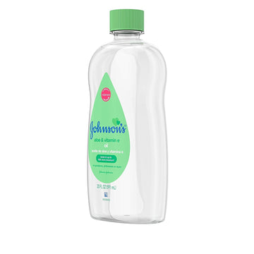 Johnson'S Baby Oil, Aloe Vera And Vitamin E, 20 Ounce (Pack Of 2)
