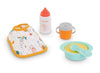Corolle Mon Premier Poupon Mealtime Set - 5-Piece Accessory Set Includes Feeding Bottle, Cup, Bib, Feeding Dish & Spoon, Fits 12
