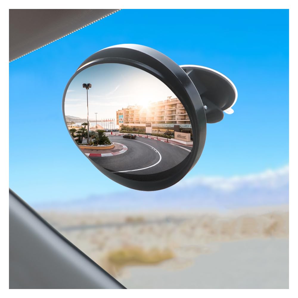 Curved HD Baby Car Mirror Rear Facing with Strong Suction Cup,Car Baby Mirror 360 Rotation Without No Dead Angle,Universal Backs