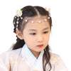 Cntqiang Chinese Style Children'S Tassel Forehead Head Chain Sweet Retro Flower Hairpin Princess Hanfu Accessories Hair Clips He