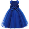Baby Girl Party Wedding Easter Dress Blue, Sleeveless Floor Length Tutu Tulle Dance Gown 1St Birthday 12-18Months