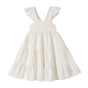 Younger Tree Toddler Girl Outfits Baby Ruffled Sleeveless Princess Dresses Tutu Skirt Summer Sleeveless Smocking Casual Dress(3-