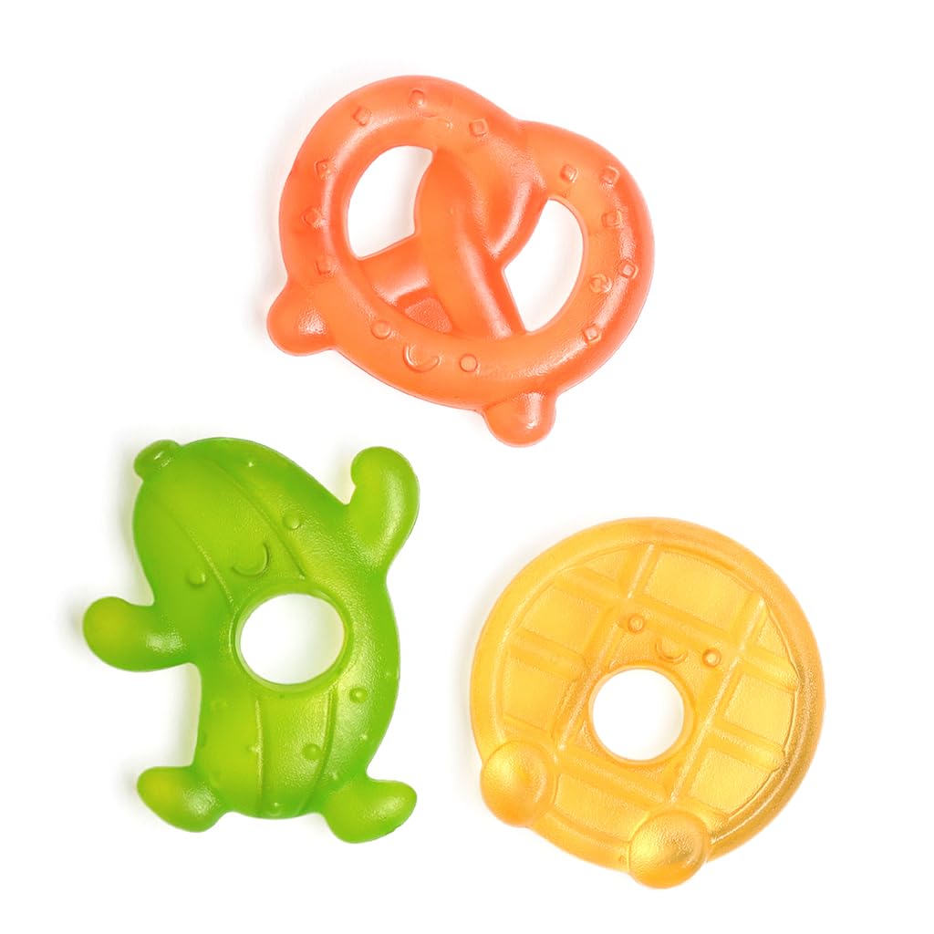 Itzy Ritzy Water-Filled Teethers - Cold Cutie Coolers Textured On Both Sides to Massage Sore Gums & Emerging Teeth - Can Be Chil