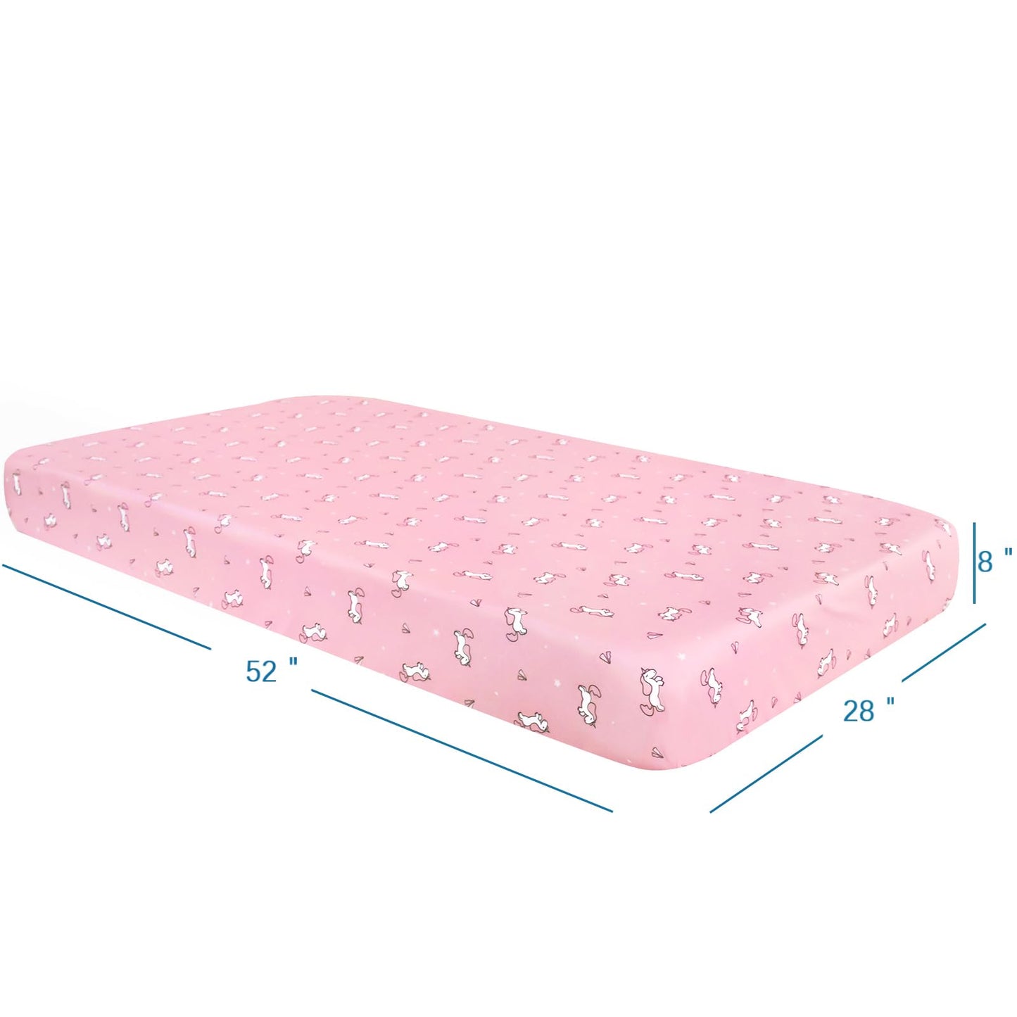 Springspirit 2-Piece Toddler Sheet Set Microfiber, Toddler Bedding Set Includes Crib Sheets And Envelope Pillowcase, Silky Soft,