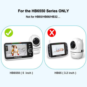 Hellobaby Hb6550 2023/2024 Version Monitor Only - Only For Hb6550 Video Monitor With Camera And Audio, Baby Monitor Display (Rep
