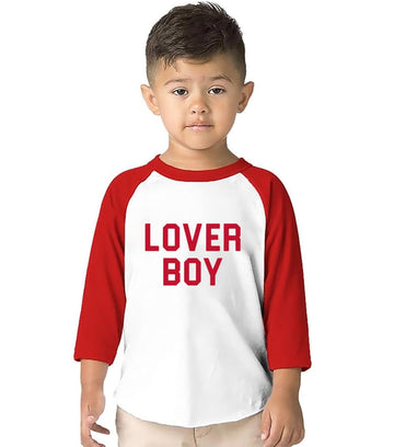 Toddler Boys Valentine'S Day Shirt Mr Valentines Sunglasses Graphic Cotton Outfit Casual 3/4 Raglan Sleeve Tee Tops (3-4T, Red2)