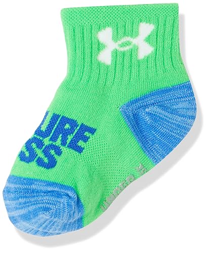 Under Armour Baby Boys Multi Pack Future Boss Essential Quarter Sock, Extreme Green, 2T-4T