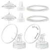 Maymom Pump Parts Compatible with Spectra S1 S2 9 Plus Electric Breastpump, 23mm Flange Valve Tubing Backflow Protector, Not Ori