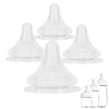 Baby Bottle Nipple for Gulicola Natural Glass Bottle,Size S Soft Silicone Nipples,1m+,Slow Flow, 4 Count