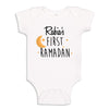 My First Ramadan Custom Name Baby Bodysuit Infant One Piece 12 Mo White