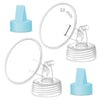 Maymom Pump Part Compatible with Spectra Ameda Luna Pumps, Inc Wide Mouth 20mm Flange Blue Duckbill Valve; Not Original Spectra