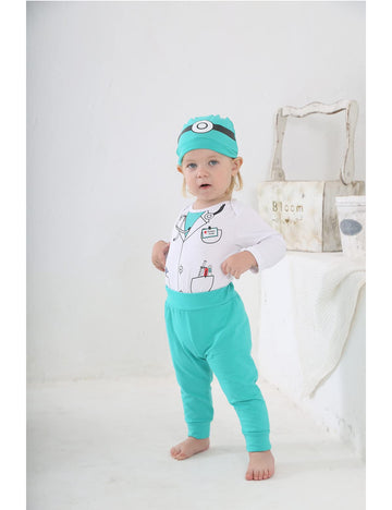 Singcoco Baby Boy Girl Costume Outfit Doctor Costume Outfit Surgeon Costume (Doctor, 6-12 Months)