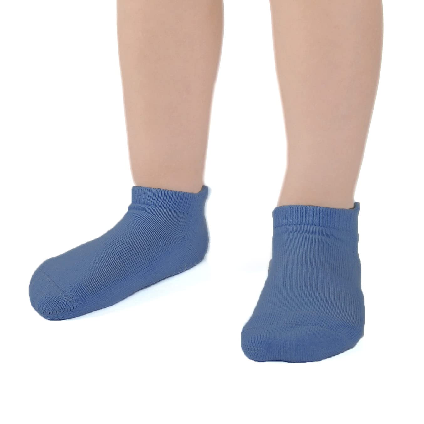 Epeius Baby Socks Infant Boy Non-Slip Socks Thick Cotton Ankle Socks With Grips Kids Boys Girls Cozy Cushion Low Cut Socks 6 Pai