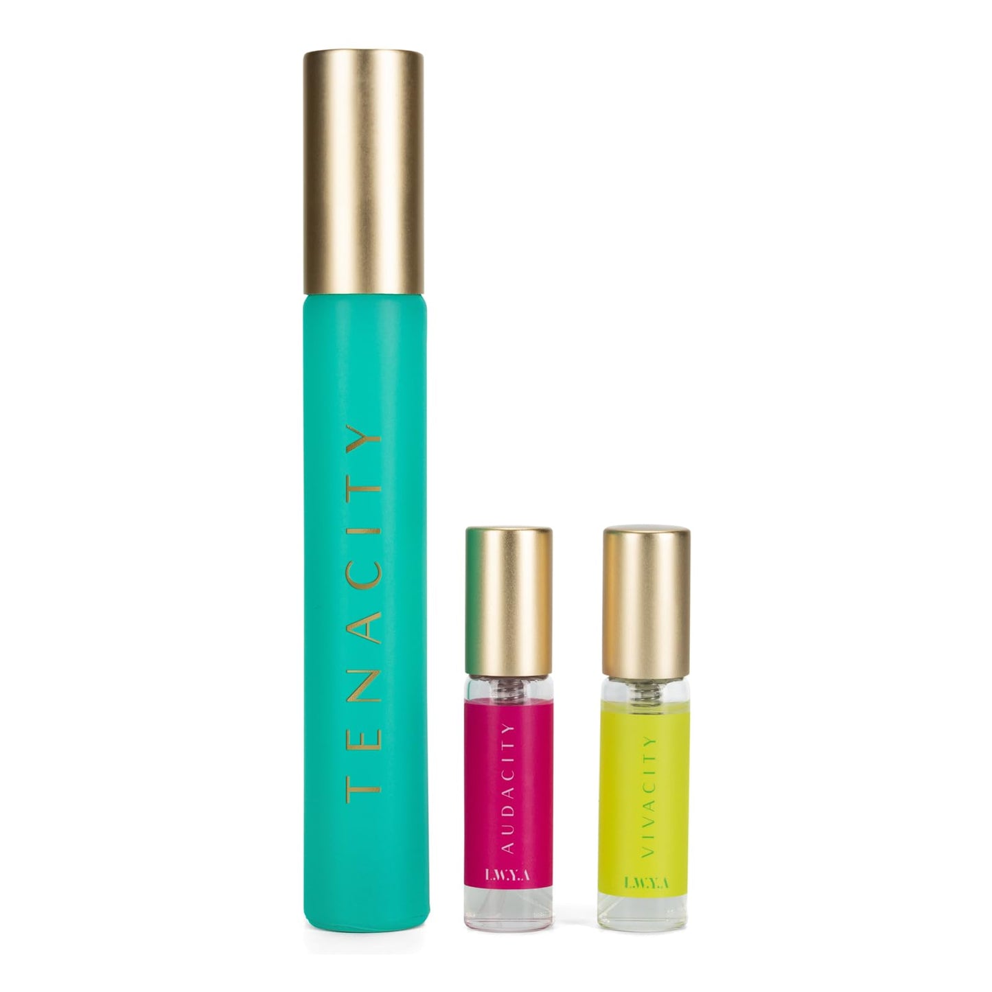 Tenacity Discovery Set By Lwya For Women - 3 Pc Mini Gift Set 0.27Oz Tenacity Edp Spray, 0.1Oz Audacity Edp Spray, 0.1Oz Vivacit