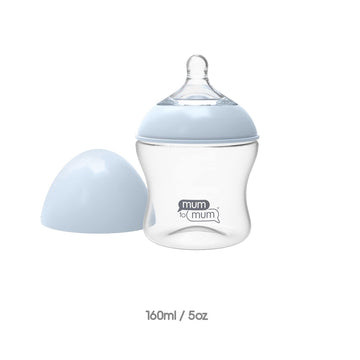 Mum To Mum Anti Colic Baby Bottles 5Oz With 'S' Flow Rate Nipples For 0-3 Months, 4 Pack, Mm103A