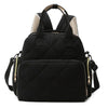 Tristan Home Quilted Diaper Bag Backpack - Insulated Bottle Pockets, Maternity Hospital Travel Bag for Moms (black)