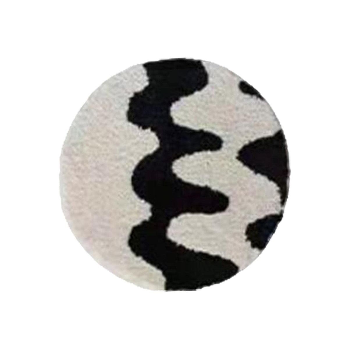 SECRET DESIRE Chair Cushion Pad Seat Pad Decorative for Kitchen Wheelchair Indoor Outdoor Round Black White