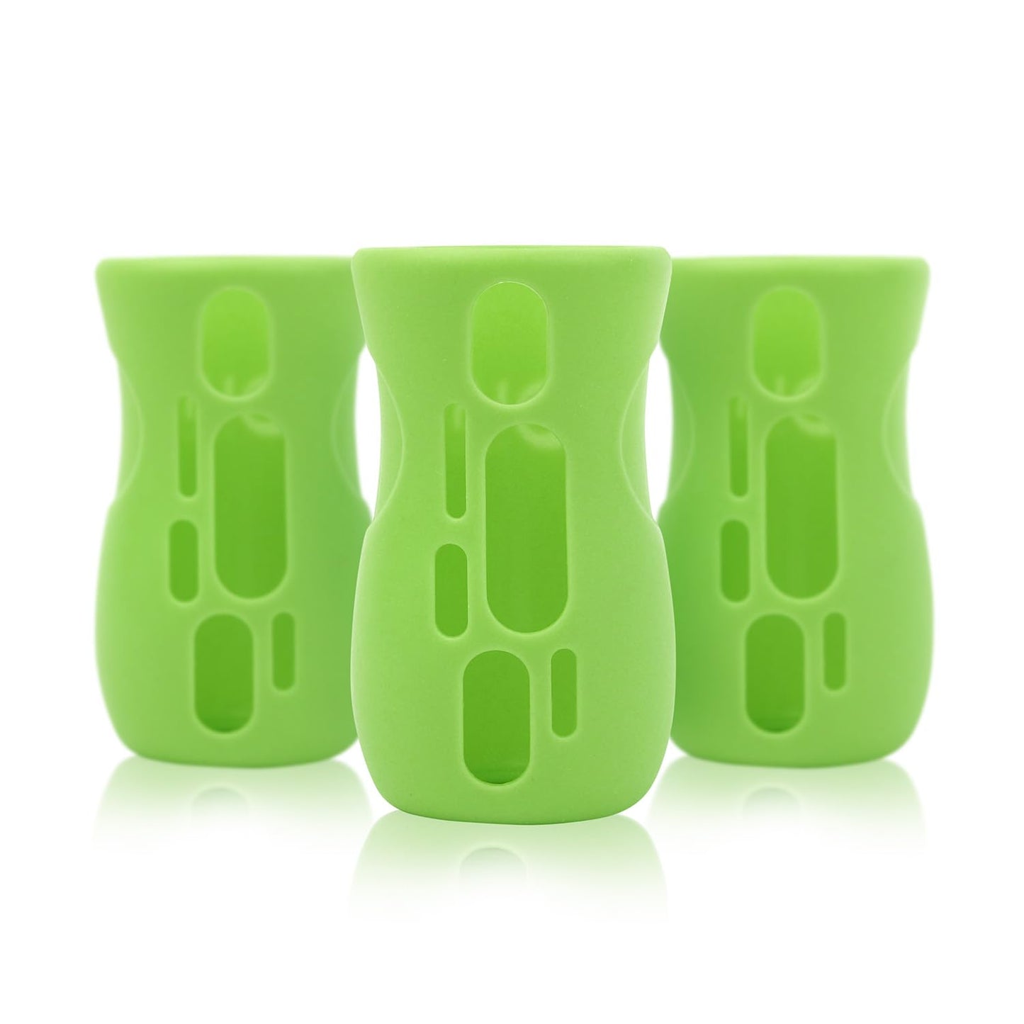 Olababy Silicone Sleeve For Avent Natural Glass Bottles (Pack Of 3) (8 Oz, Green)