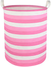Clocor Pink Laundry Basket,Baby Girl Clothes Hamper For Nursery,Collapsible Toy Storage Bin With Handles, Room Decor,Waterproof