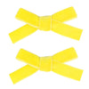 Cute 3.2' Yellow Assorted Velvet Bow Hair Clips For Baby Girls, Toddlers, Kids, And Teens - 2 Pack