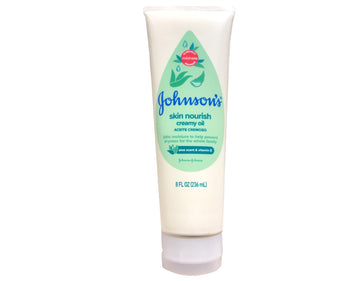 Johnson'S Baby Creamy Oil With Aloe & Vitamin E, Moisturizing Baby Body Lotion For Delicate Skin, Hypoallergenic And Free Of Par