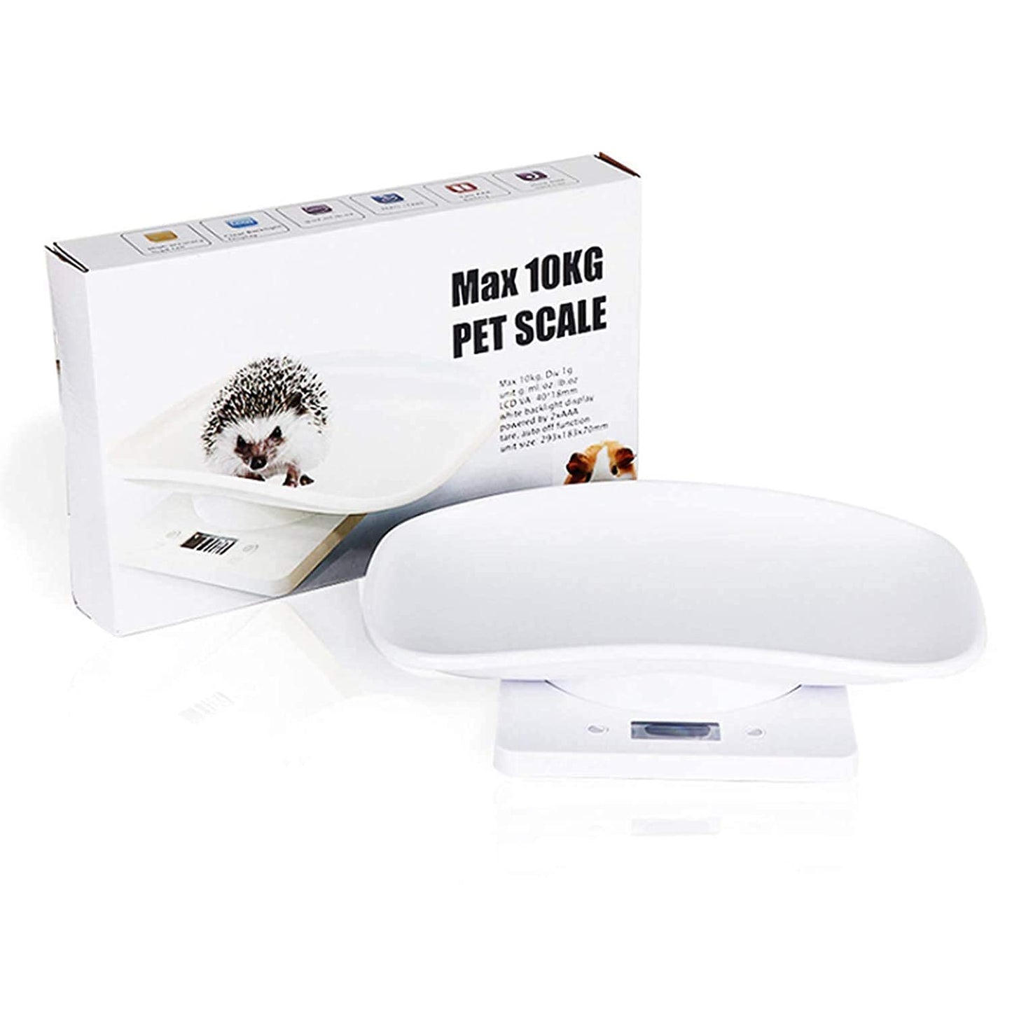 Digital Pet Scale Multi-Function Food Weight Scale, Smart Small Baby Pet Dog Cat Scale 22 Pound (lbs) Capacity, Accurate Digital