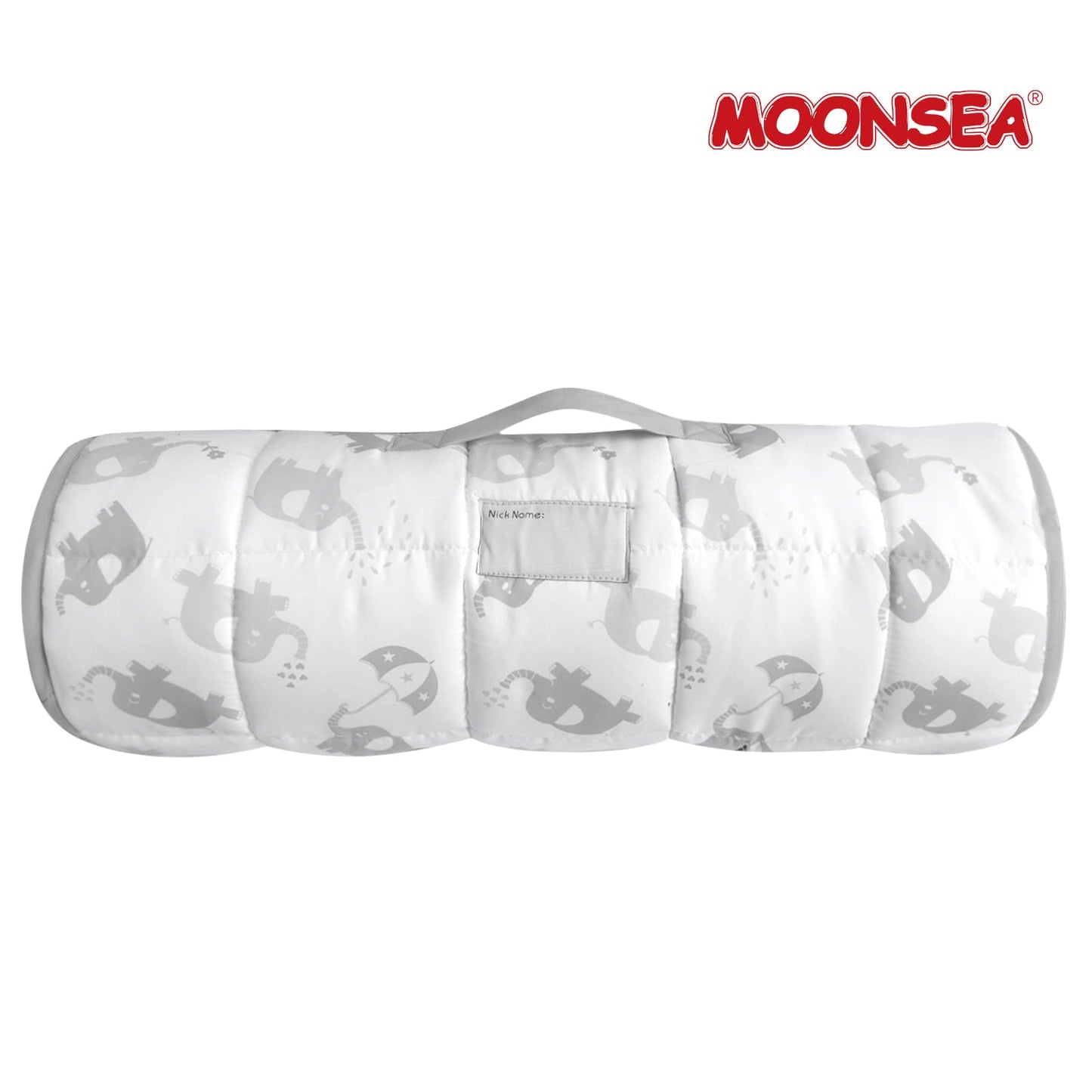 Moonsea Nap Mat For Toddlers Elephant With Removable Pillow And Fleece Minky Blanket, Lightweight Perfect For Kids Preschool, Da