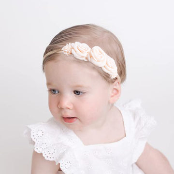 Bfnaagirl Baby Girl Headbands Nylon Flower Elastic Hairbands 3Pcs Hair Accessories Gift For Newborn Infant Toddlers (Tu-Hdj-3Pcs