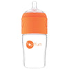 Popyum 9 Oz Orange Anti-Colic Formula Making/Mixing/Dispenser Baby Bottle With #2 Medium Flow Nipple, 260 Ml, Bpa-Free, Natural