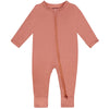 Guisby Rayon Footless Pajamas, Long Sleeve Newborn Zipper Sleepers Baby Boy Orange