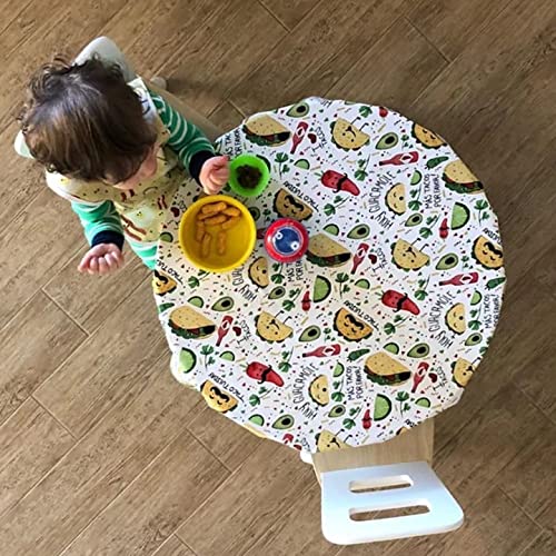 Bapronbaby Taco Party Splash Mat - Waterproof Catch-All For Under High Chairs, Floors, Tables, Playtime Or Arts & Crafts - Machi