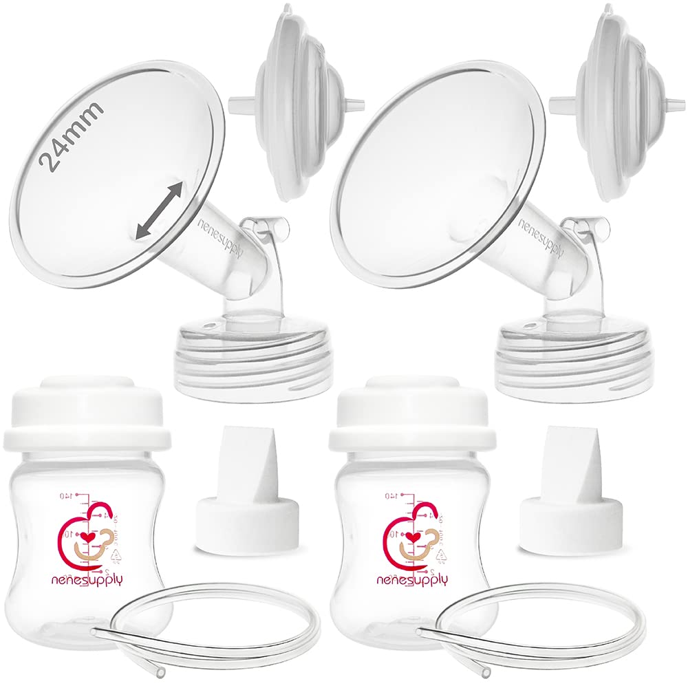 Nenesupply 24Mm Pump Parts Compatible With Spectra S2 S1 9 Plus Breast Pump Replace Spectra Pump Parts And S2 Accessories Incl 2